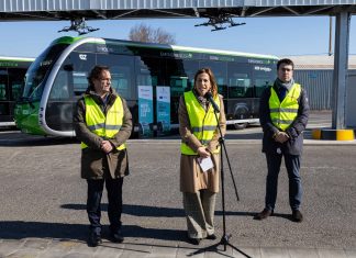 Culminan las obras de las cocheras de Urbanos Zaragoza que impulsarán la electrificación de la flota